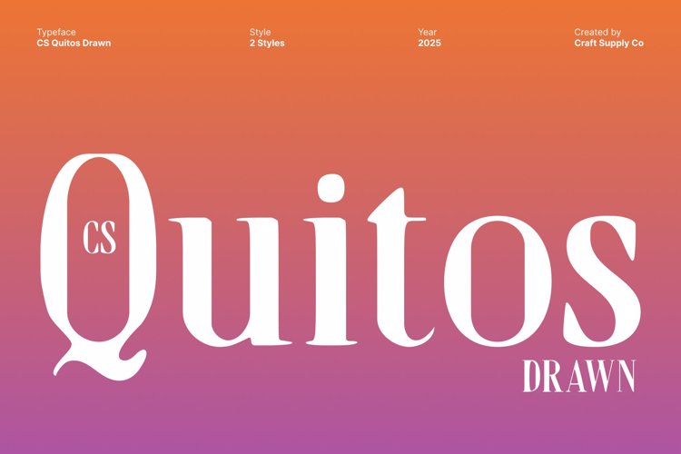 Preview of CS Quitos Drawn Font