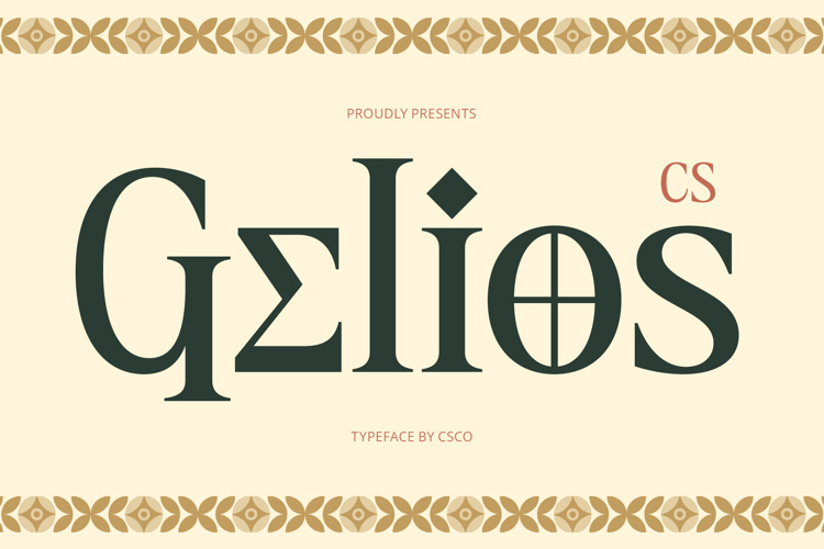Preview of CS Gelios Font