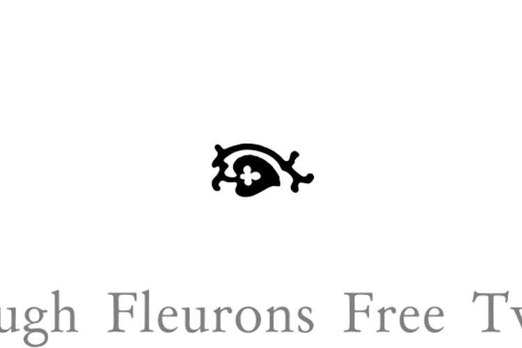 Rough Fleurons Free Two Font