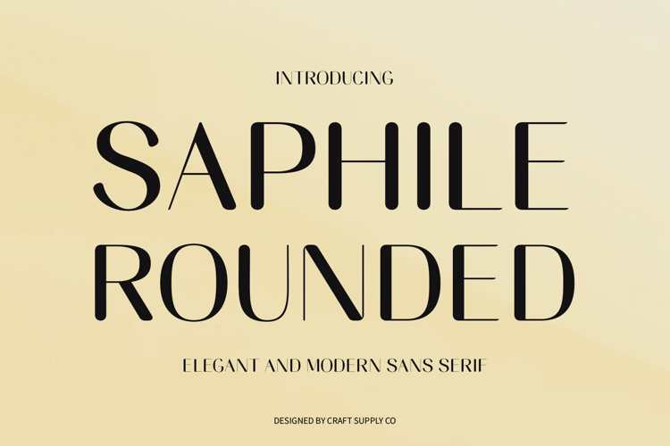 Saphile Rounded Font