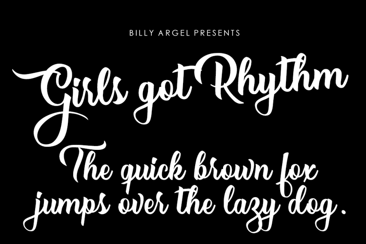Girls got Rhythm Font