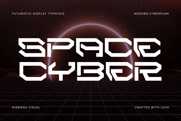 Preview of Space Cyber Demo Font