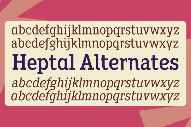 Heptal Font