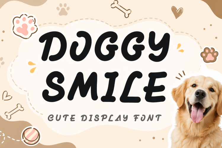 Preview of Doggy Smile Font