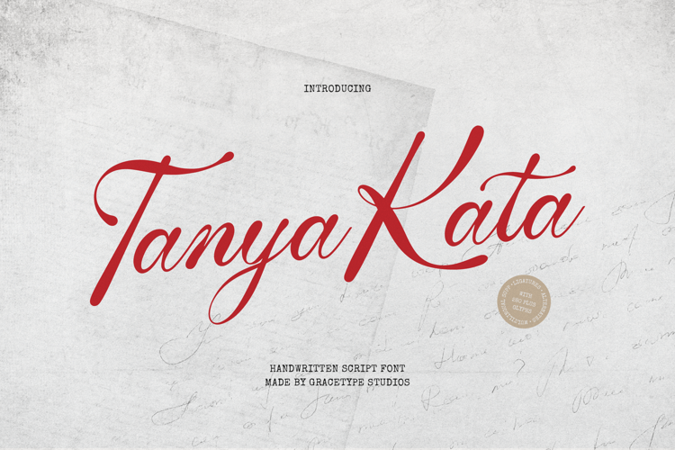 Preview of Tanya Kata Font