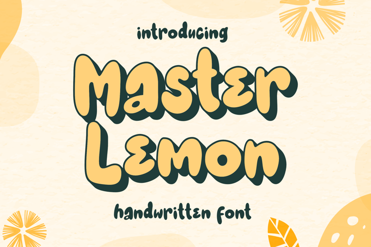 Master Lemon Font