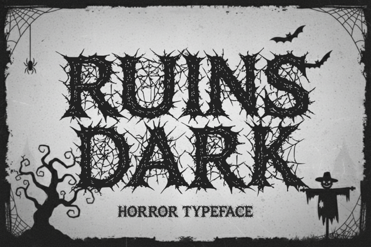 Preview of Ruins Dark Font