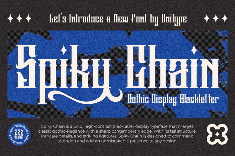 Preview of Spiky Chain Font