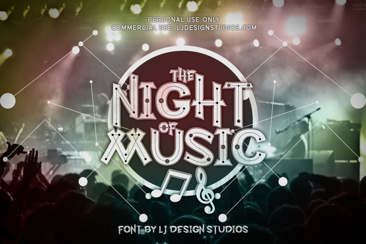 Night of Music Font