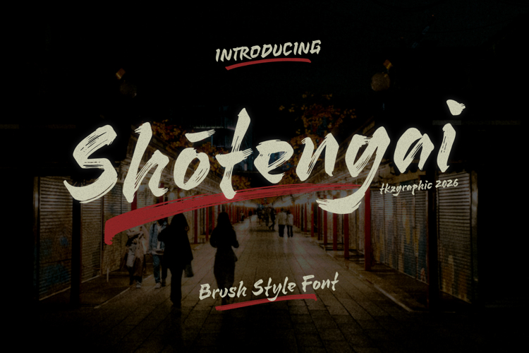 Preview of Shotengai Font