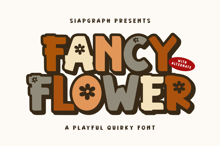 Preview of Fancy Flower Font