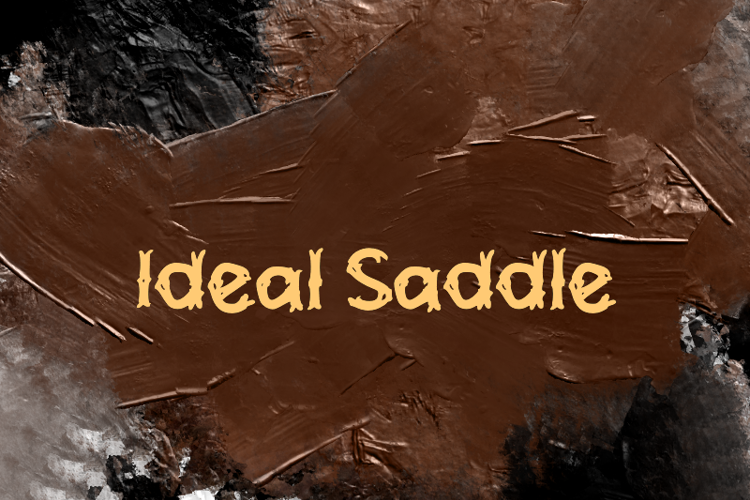 i Ideal Saddle Font