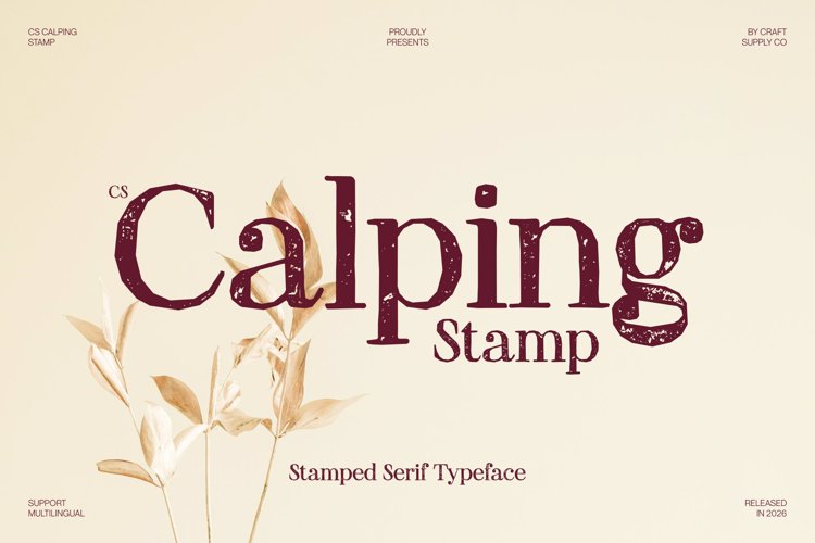 Preview of CS Calping Stamp Font