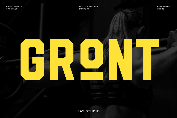 Preview of Gront Font