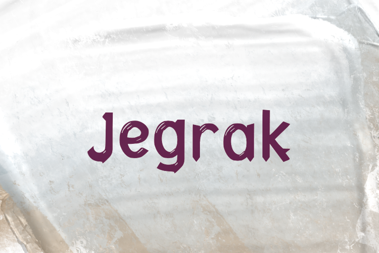 j Jegrak Font