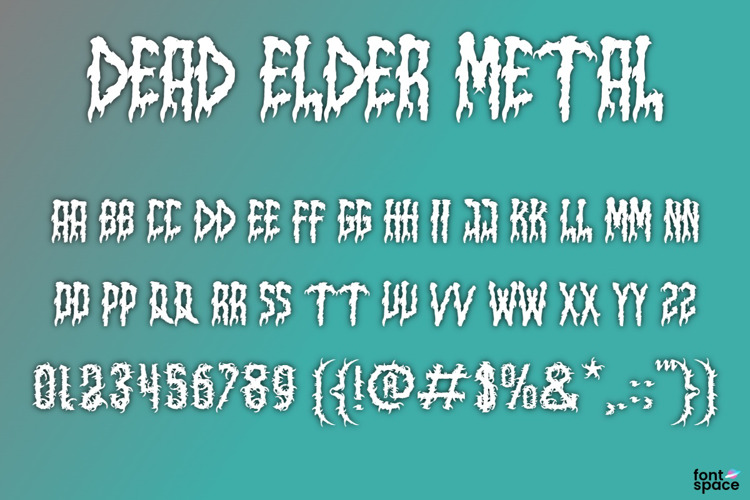 Dead Elder Metal Font