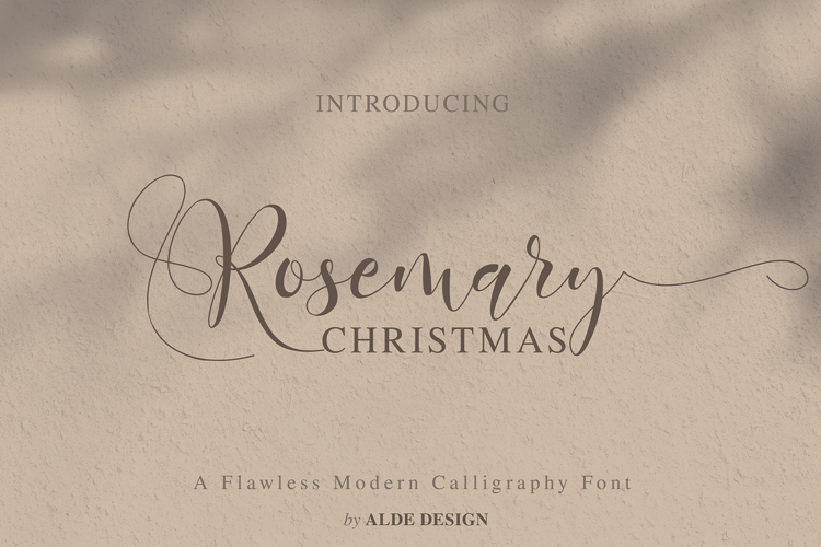 Rosemary Christmas Font