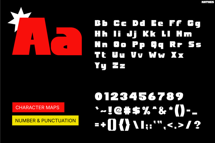 Preview of Mathes Font