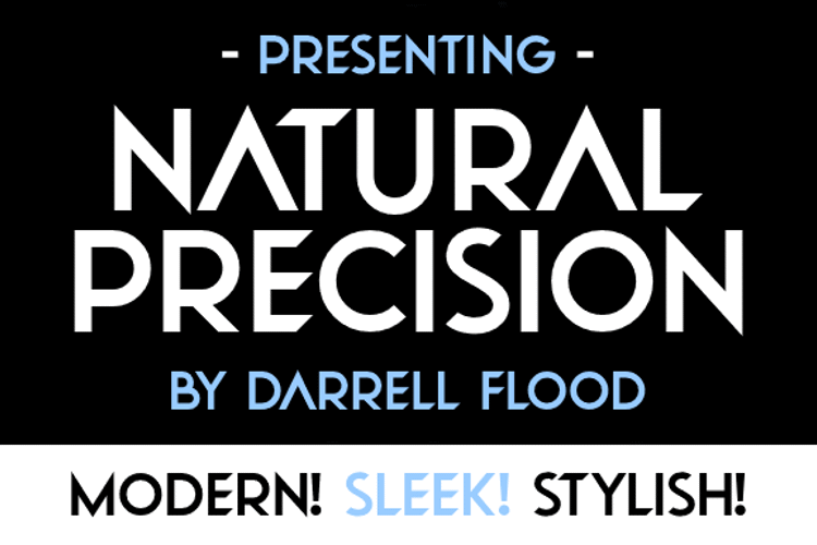 Natural Precision Font