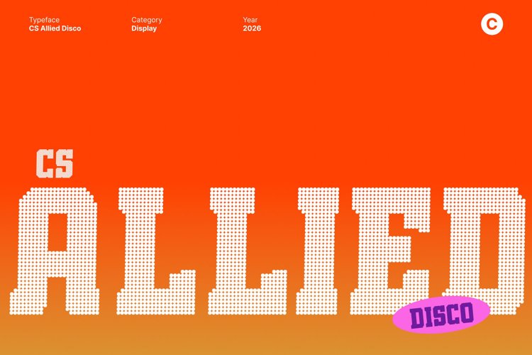 Preview of CS Allied Disco Font