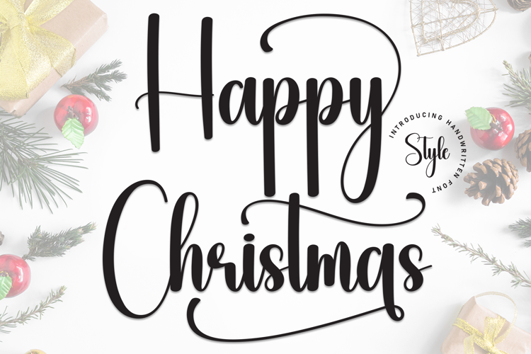 Happy Christmas Font