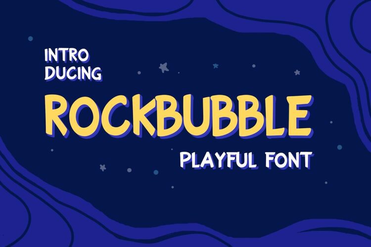 Preview of Rockbubble Thick Comic Font