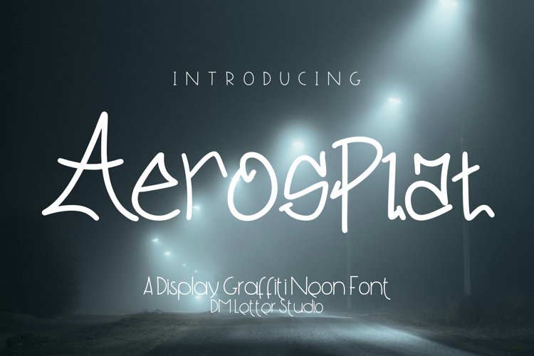 Preview of Aerosplat Font