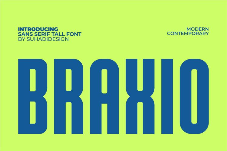 Preview of Braxio Font