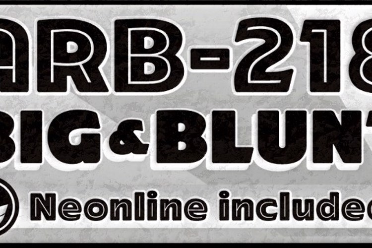 ARB-218 Big Blunt MAR-50 Font