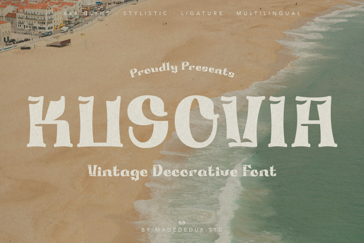 Preview of Kusovia - Vintage Font