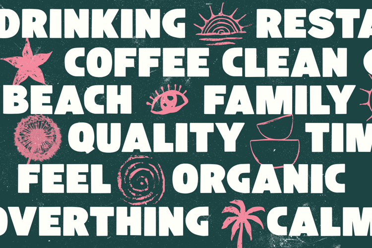 Preview of Fuego block Font