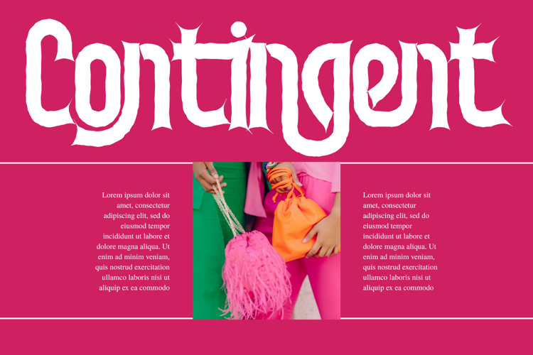 Preview of Fantastic Deception One Font