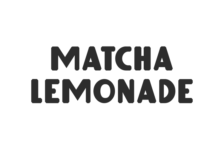 Matcha Lemonade Font