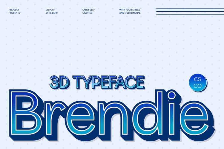 Brendie 3D Font