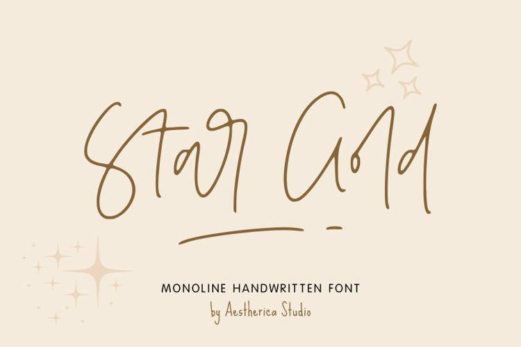 Star Gold Font
