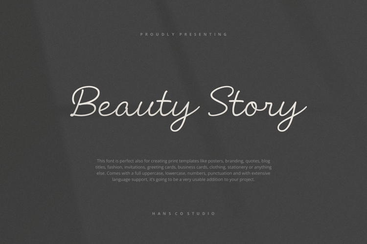 Beauty Story Font