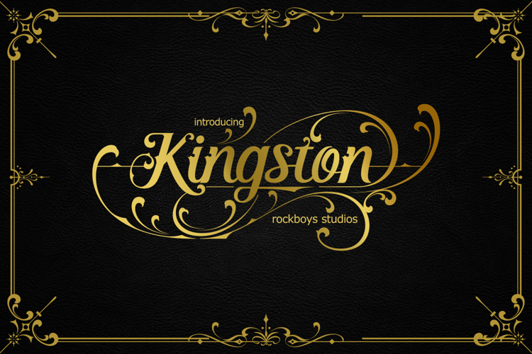 Preview of Kingston Font