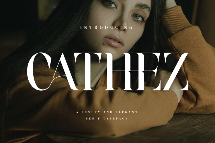 Preview of Cathez Font