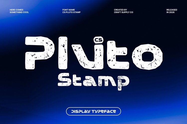 Preview of CS Pluto Stamp Font