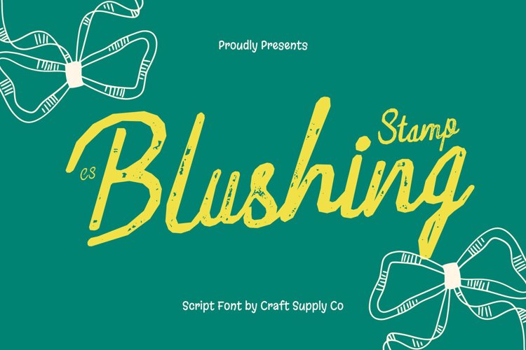 Preview of CS Blushing Stamp Font