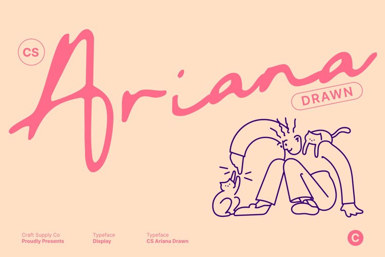 Preview of CS Ariana Drawn Font