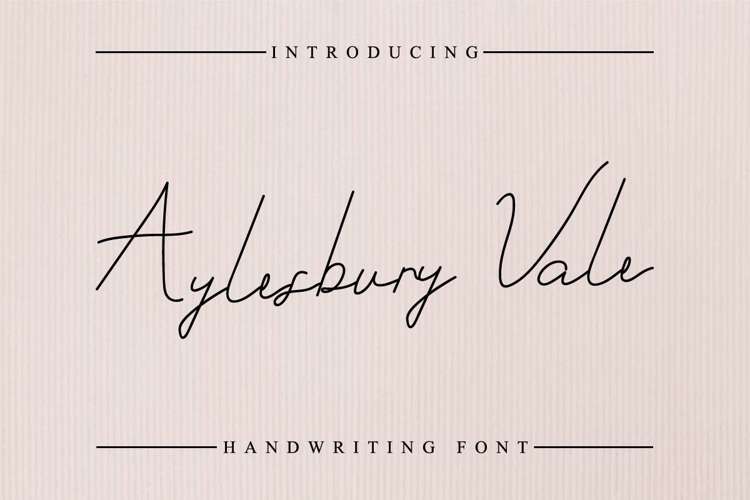 Aylesbury Vale Font