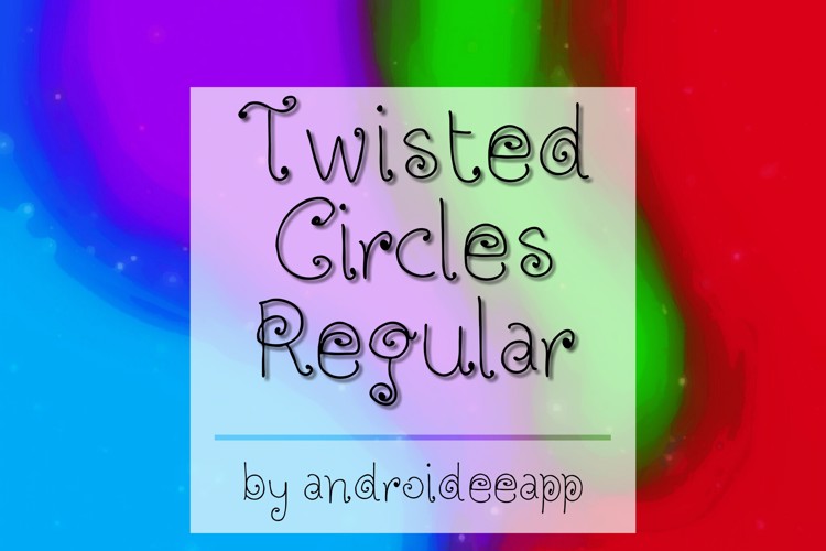 Twisted Circles Regular Font