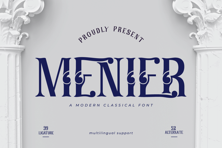MENIER-trial Font