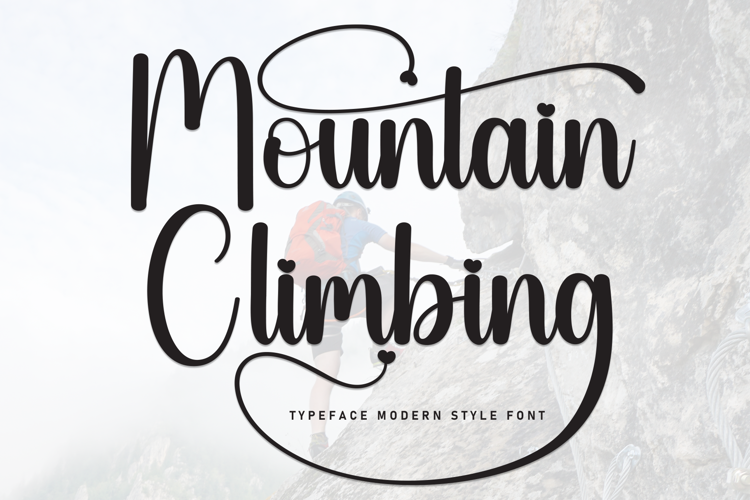 Preview of Mountain Climbing Font