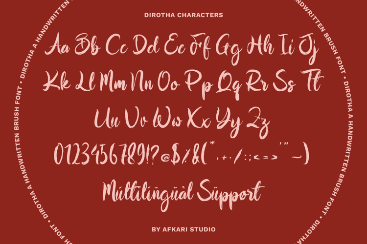Preview of Dirotha Font