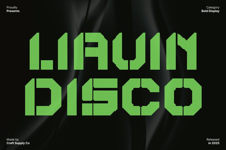 Preview of Liavin Disco Font