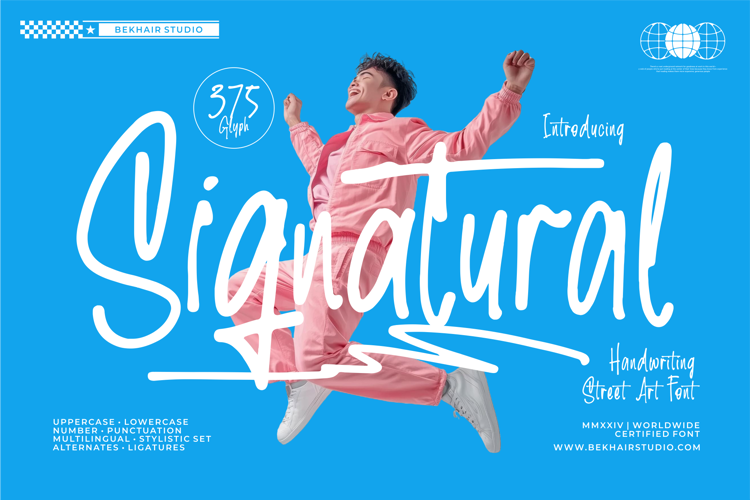 BKR Signatural Font