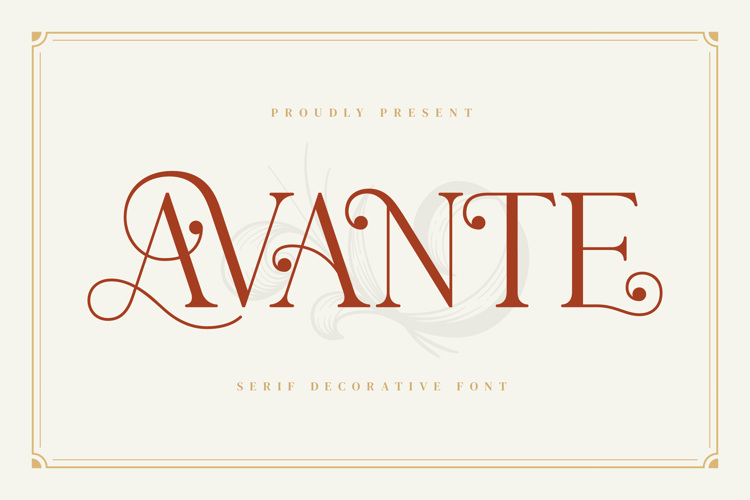 Preview of AVANTE Font