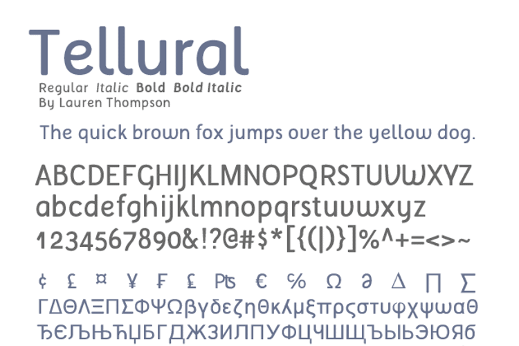 Tellural Font